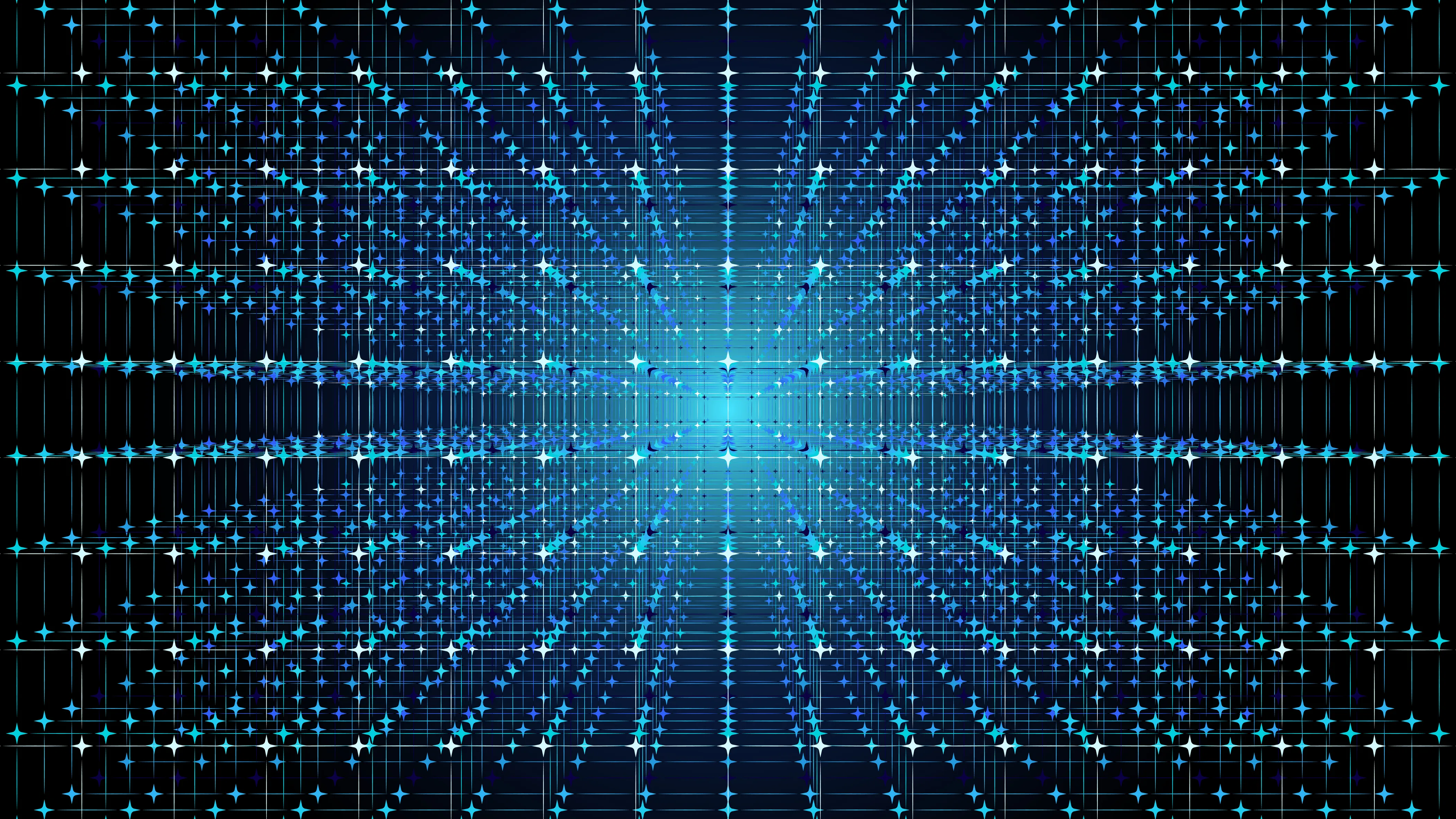 An abstract grid of light points