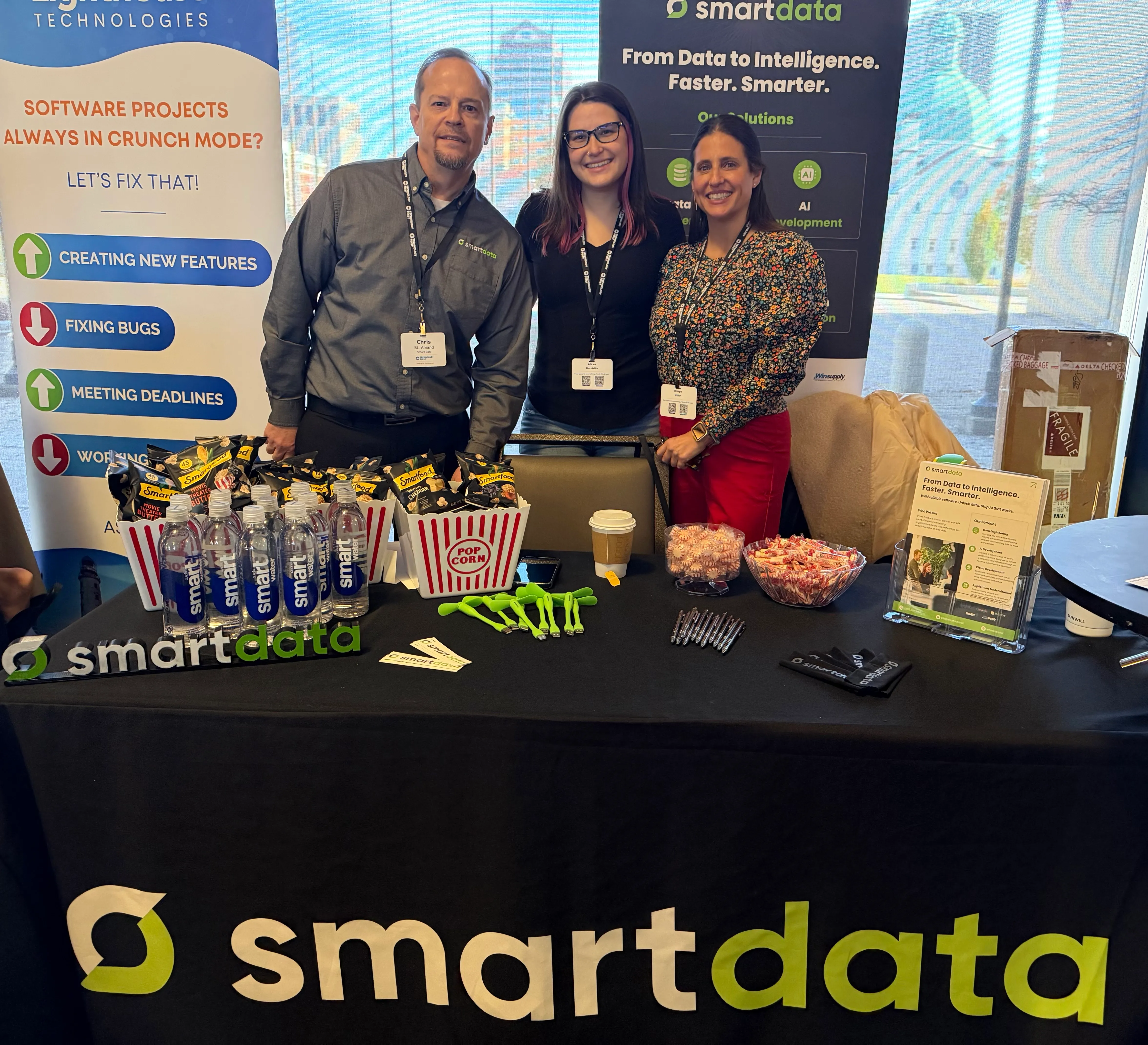The Smart Data booth at Taste of IT 2025