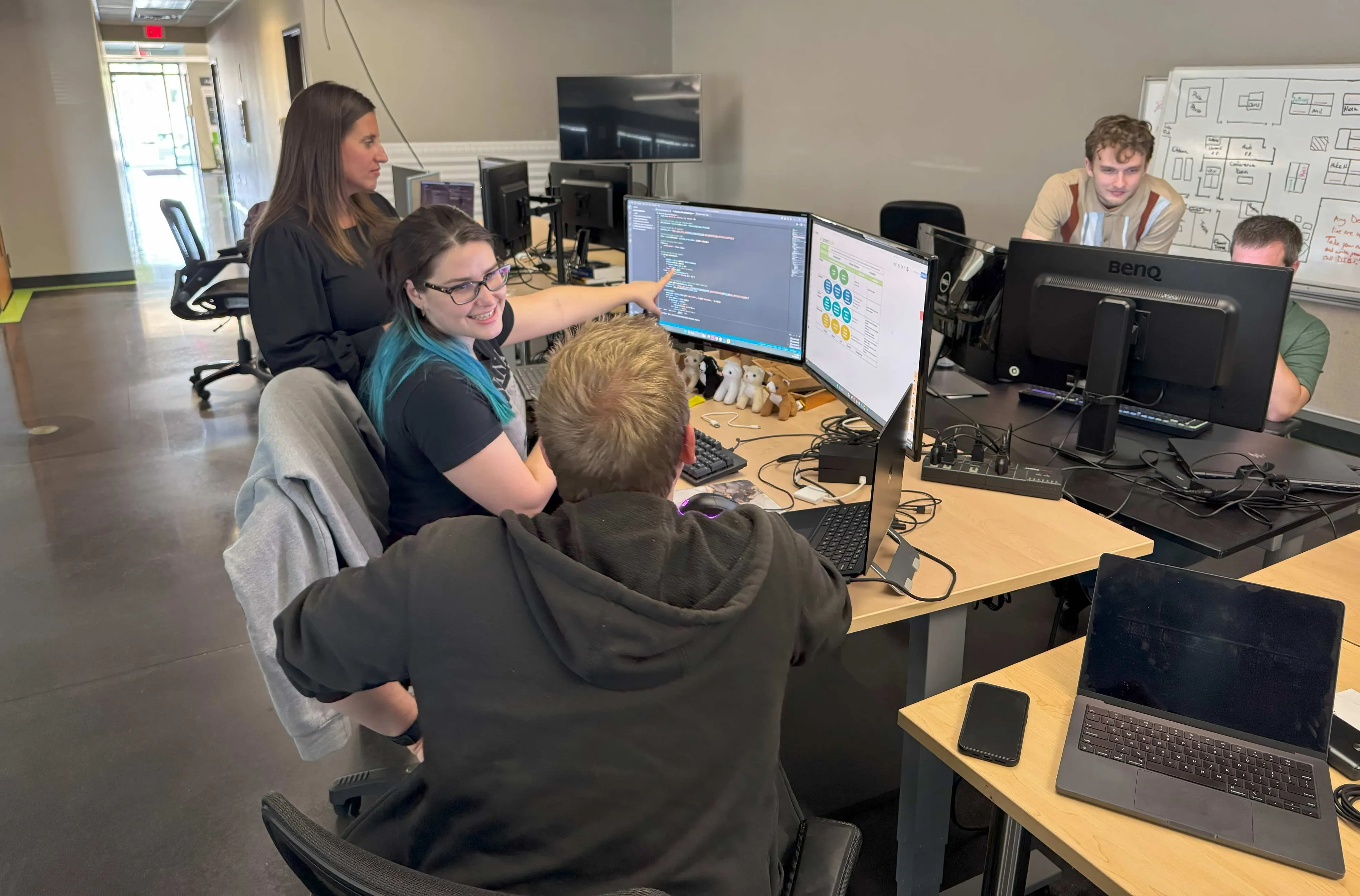 Smart Data engineers at work in the Dayton office