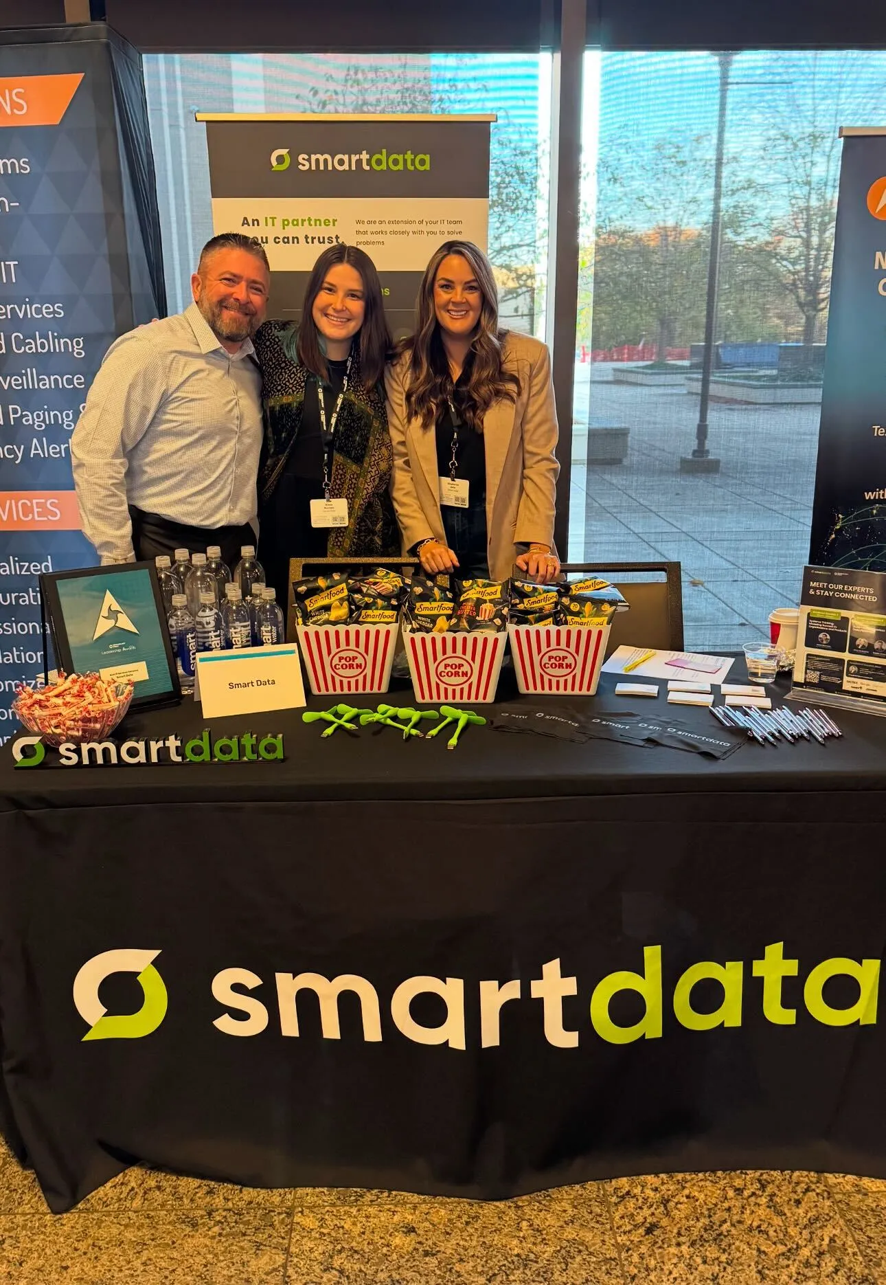 The Smart Data booth at an event