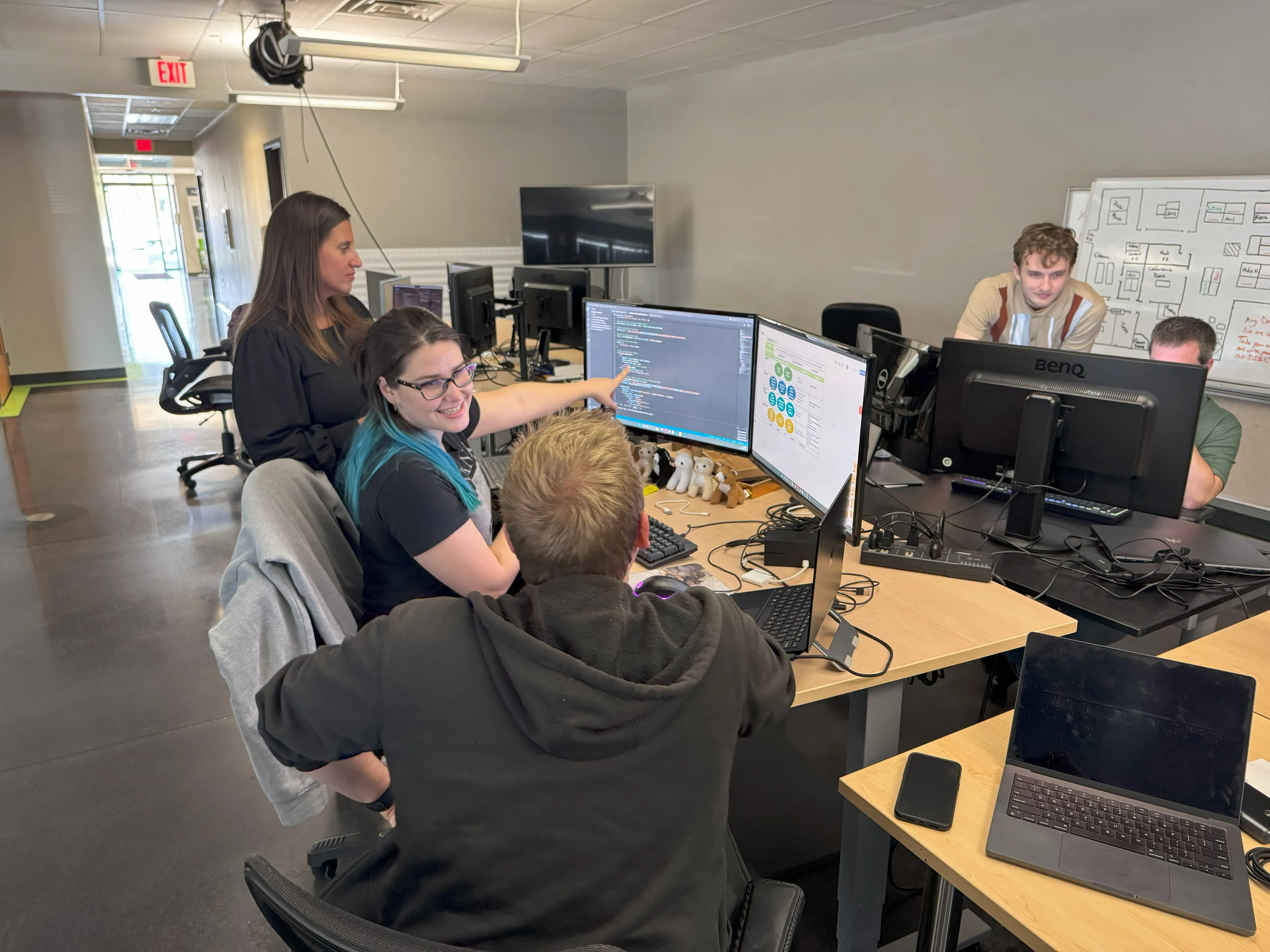 Smart Data engineers working together in the Dayton office